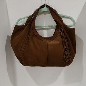 Johnston and Murphy heavy suede oversized bag